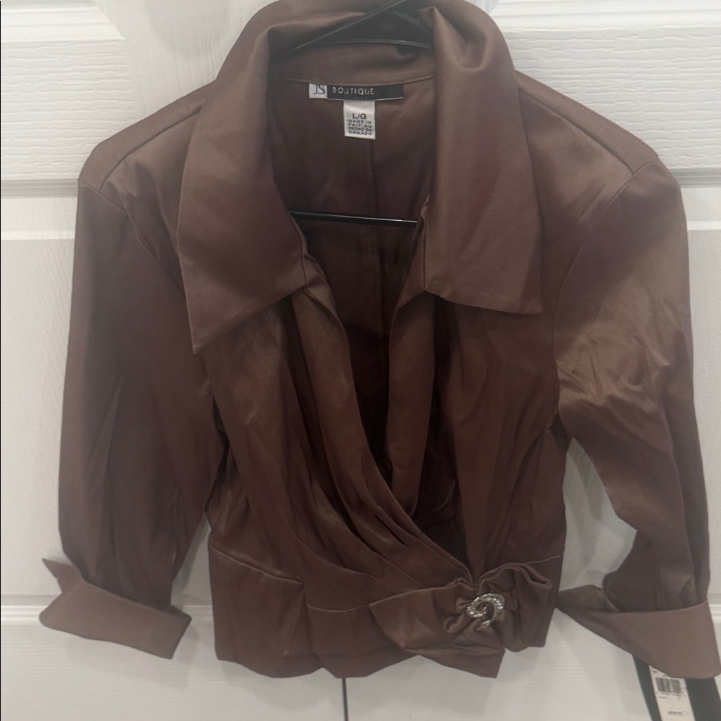 Js Boutique Chocolate Brown Blazer